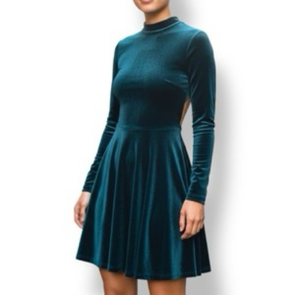 American Apparel Teal Backless Dress